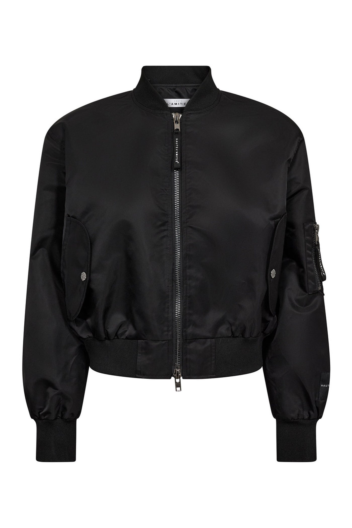 Sally Crop Bomber Black - HL10659