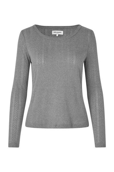 SamaraLL Blouse LS 15 Dark Grey Melange - 25429-1017 Thumbnail