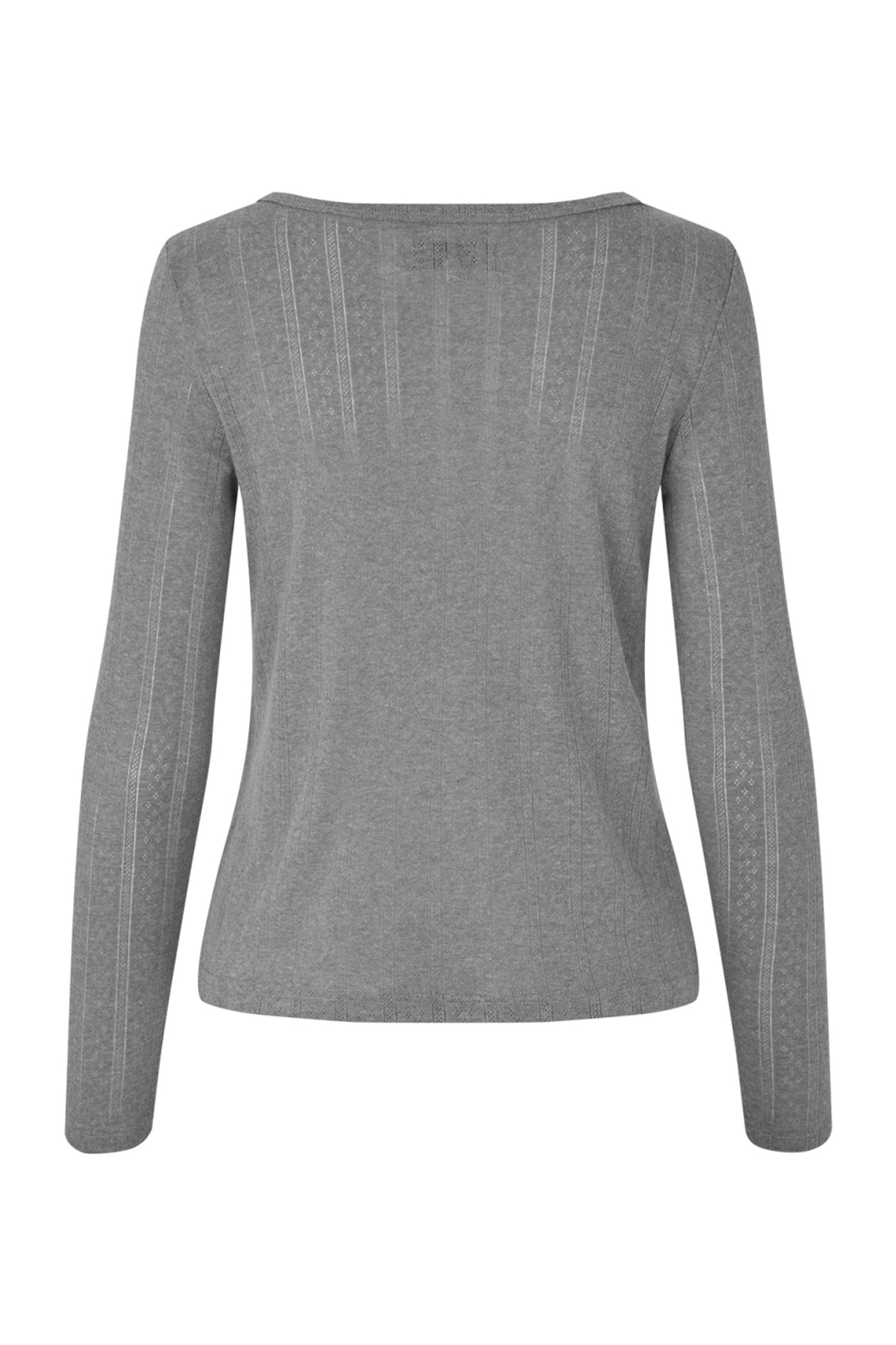SamaraLL Blouse LS 15 Dark Grey Melange - 25429-1017