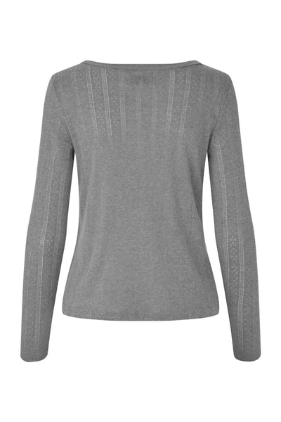 SamaraLL Blouse LS 15 Dark Grey Melange - 25429-1017 Thumbnail