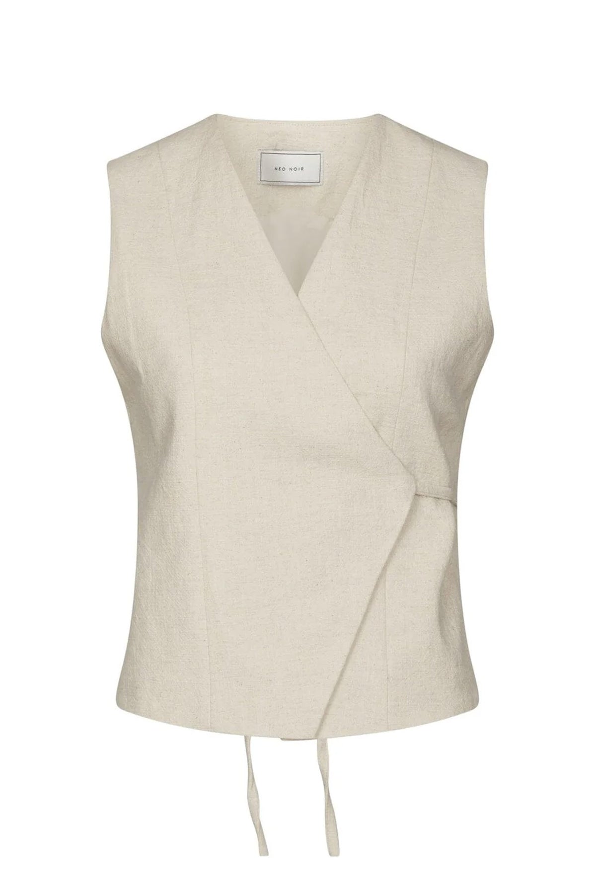 Samara Ramie Waistcoat Natural - 165105