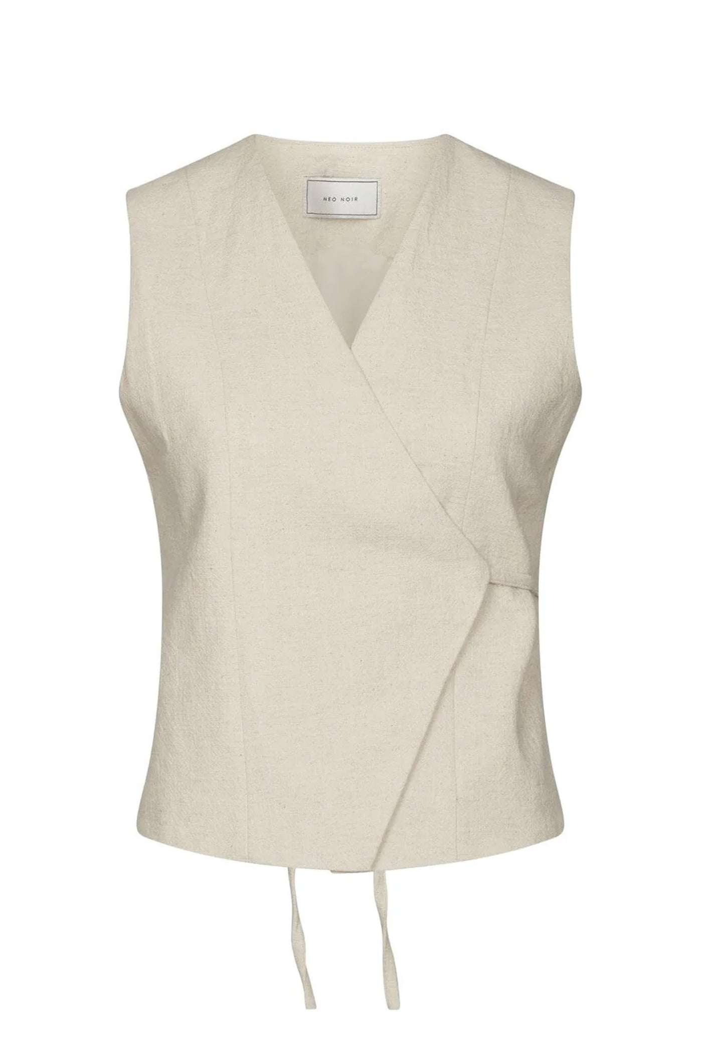 Samara Ramie Waistcoat Natural - 165105