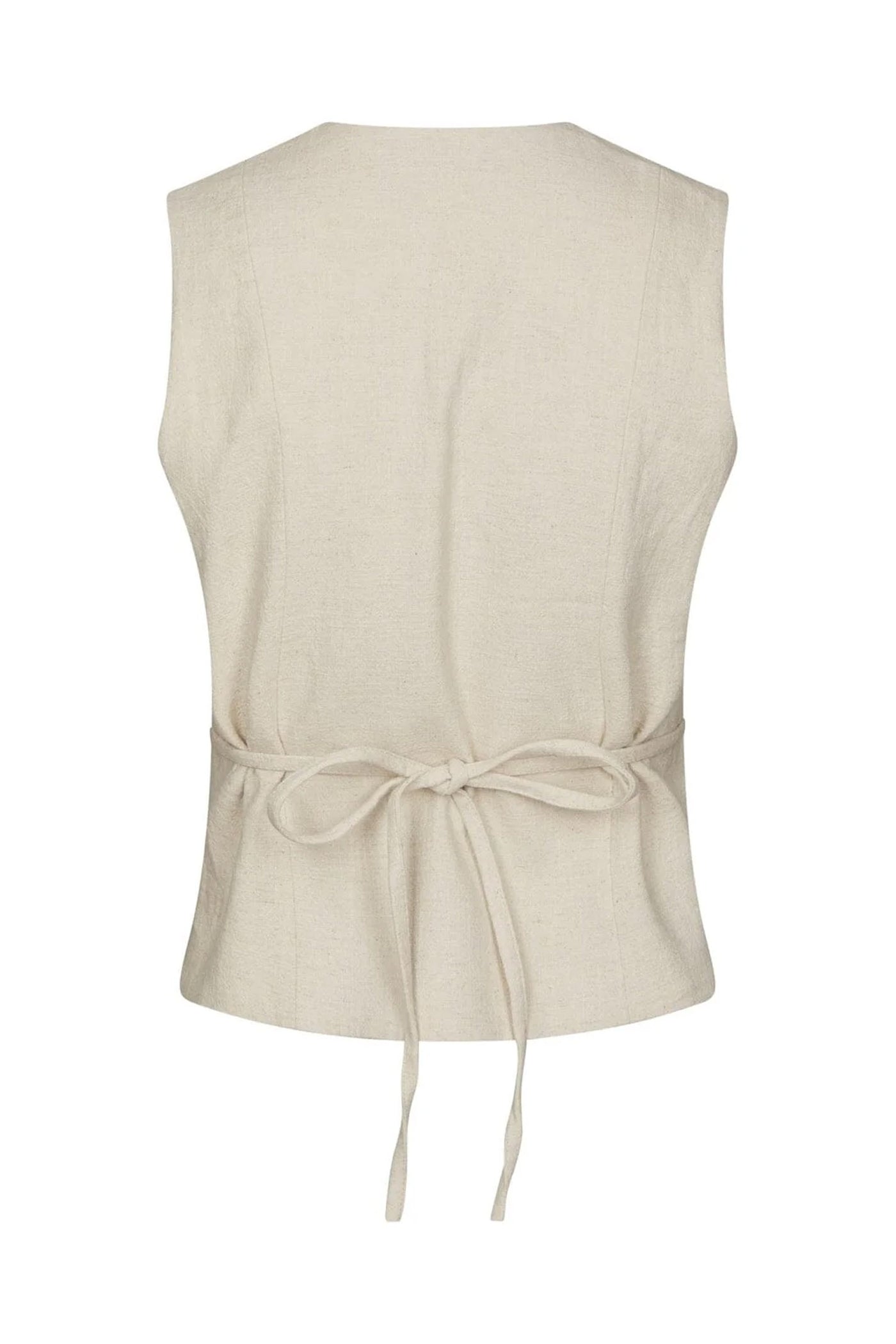 Samara Ramie Waistcoat Natural - 165105