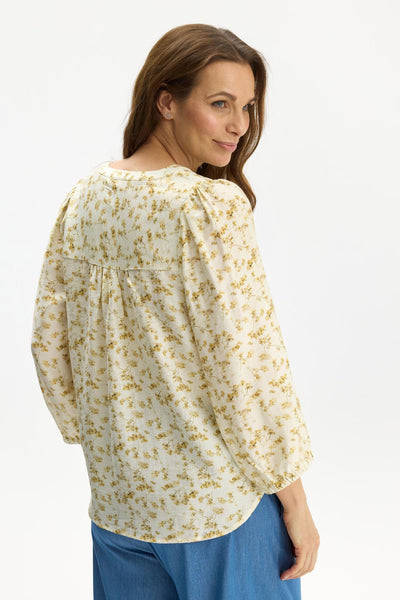 Sam blouse Butter yellow - 17046 Thumbnail