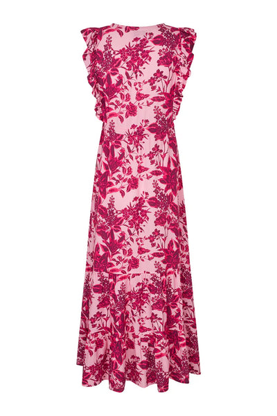 Samoll Midi Dress Sl 51 Pink - 26117-3047 Thumbnail
