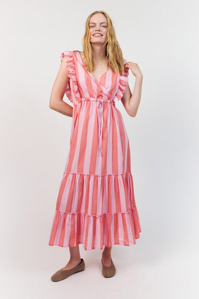 Samoll Midi Dress Sl LIGHT PINK - 26239-3005 Thumbnail