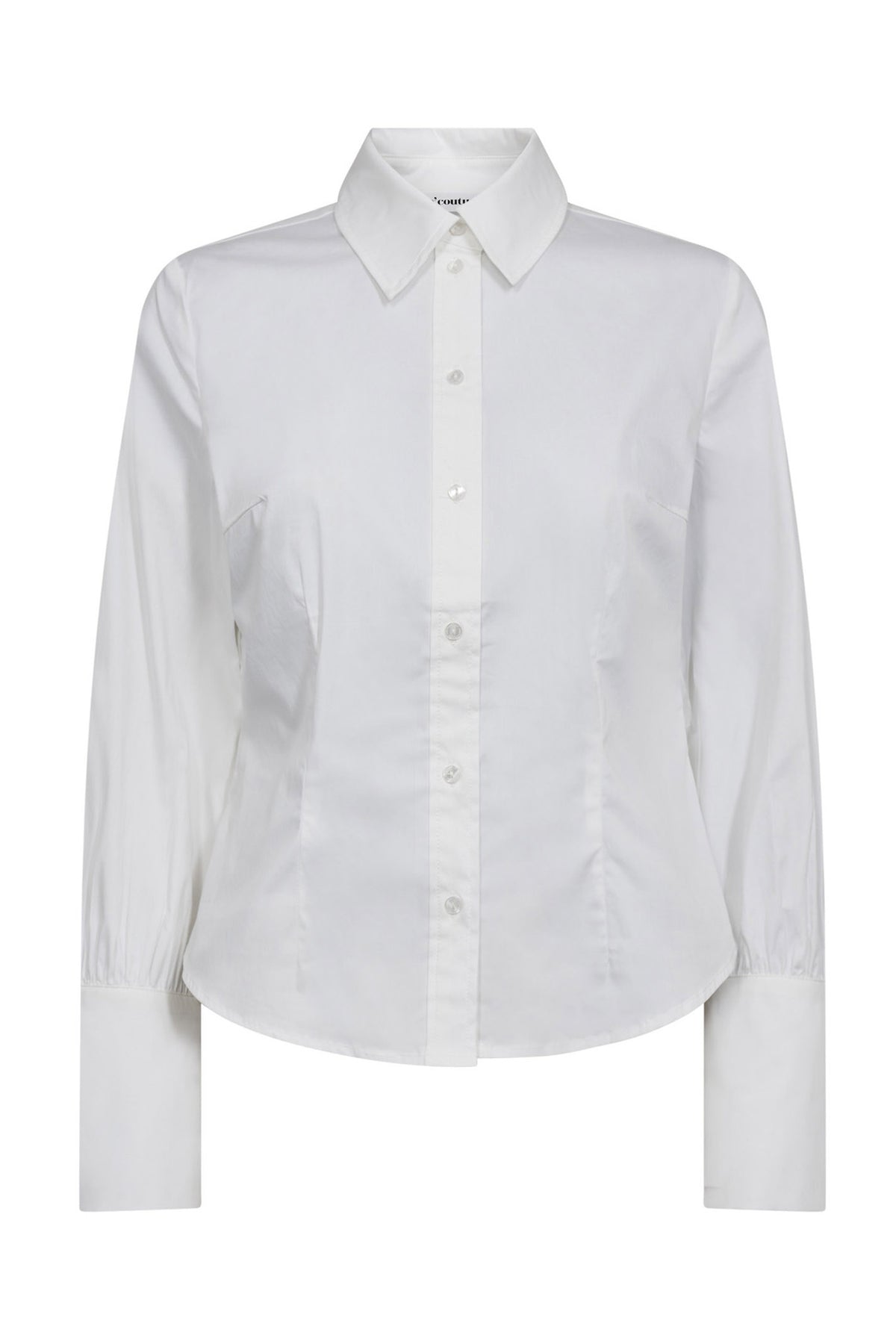 SannaCC Pearl Cuff Shirt 4000-White - 35759