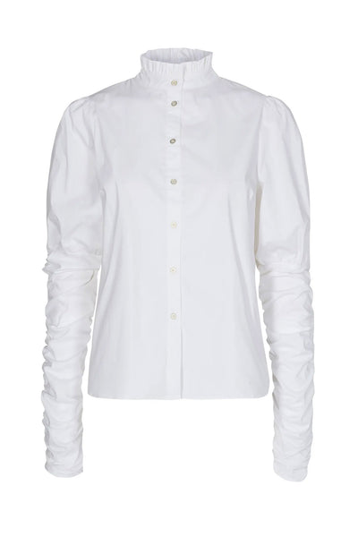 SannaCC Puff Shirt 10001-White - 500592 Thumbnail