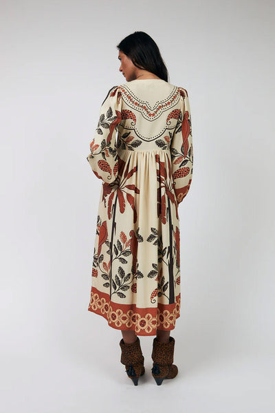 Saraill Dress 3/4 Creme - 26102-3000 Thumbnail