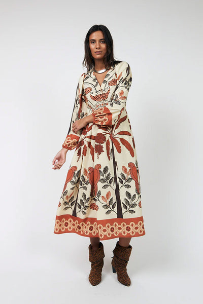 Saraill Dress 3/4 Creme - 26102-3000 Thumbnail