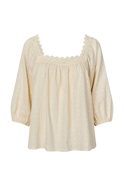 Sashall Blouse Ss Creme - 26207-1001 Thumbnail