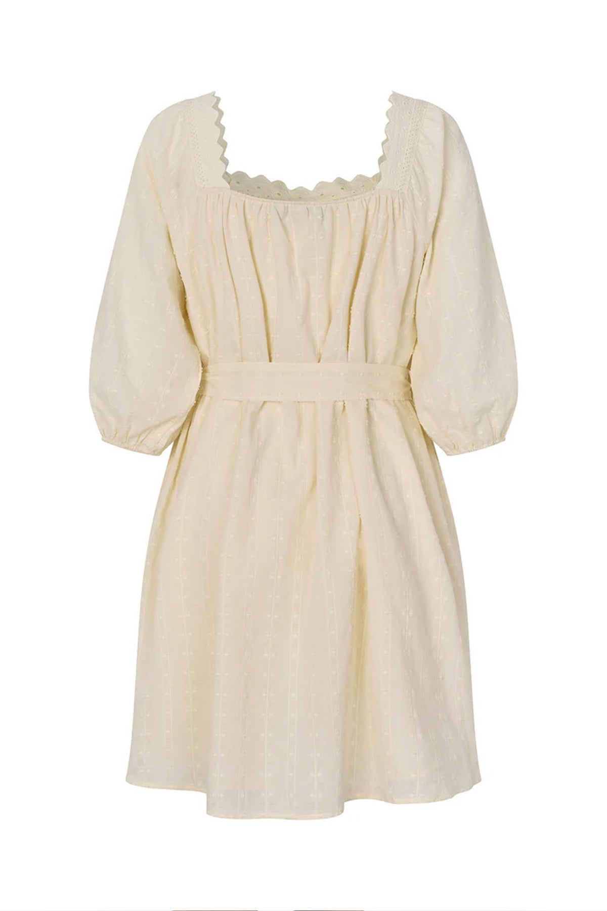 Sasharll Short Dress Ss Creme - 26207-3000