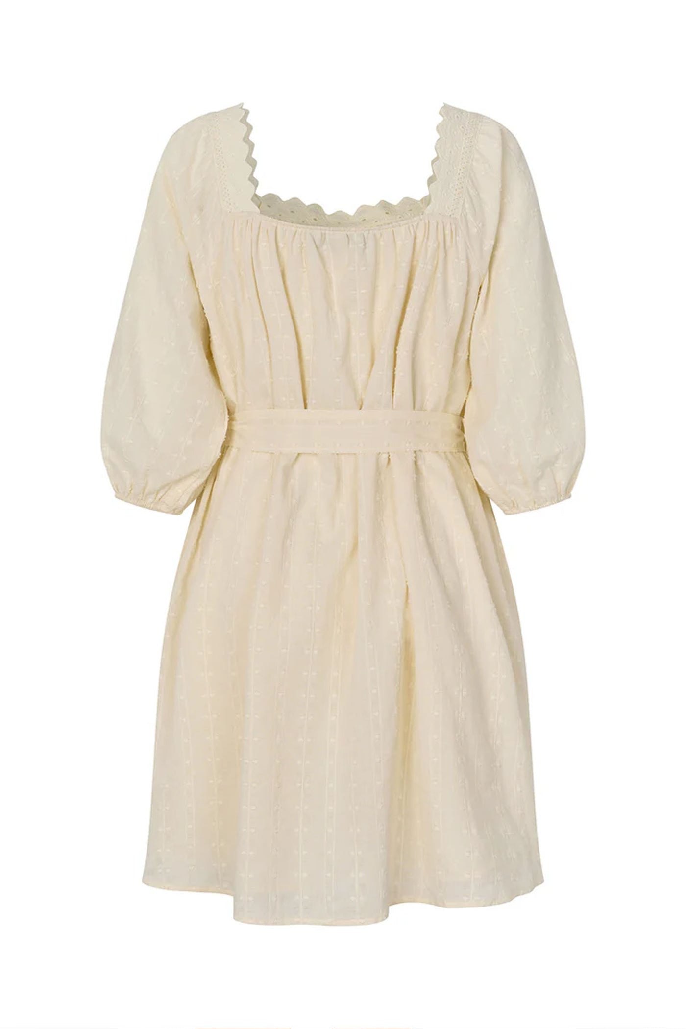 Sasharll Short Dress Ss Creme - 26207-3000