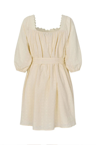 Sasharll Short Dress Ss Creme - 26207-3000 Thumbnail