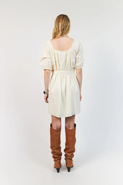 Sasharll Short Dress Ss Creme - 26207-3000 Thumbnail