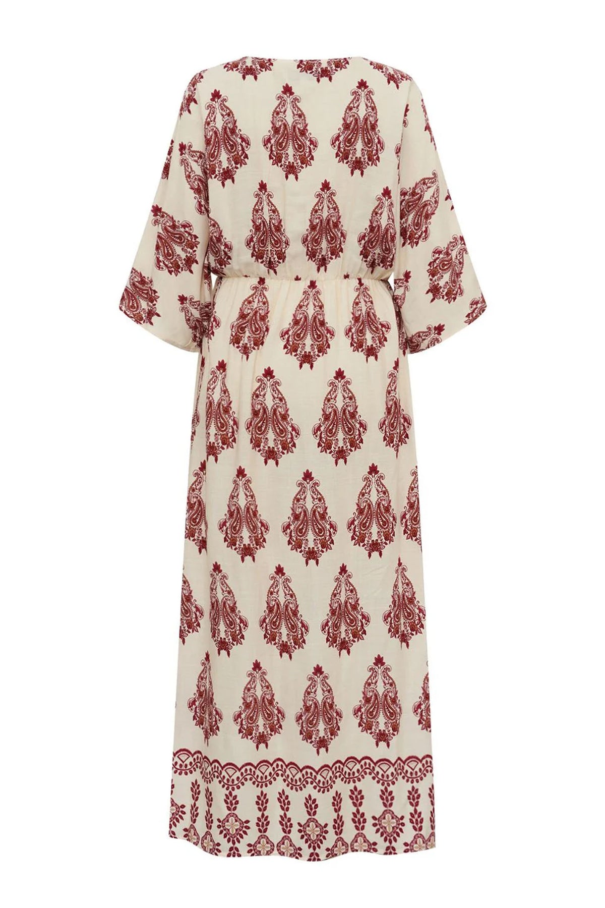 Savannahll Maxi Dress 3/4 Creme - 26256-3014