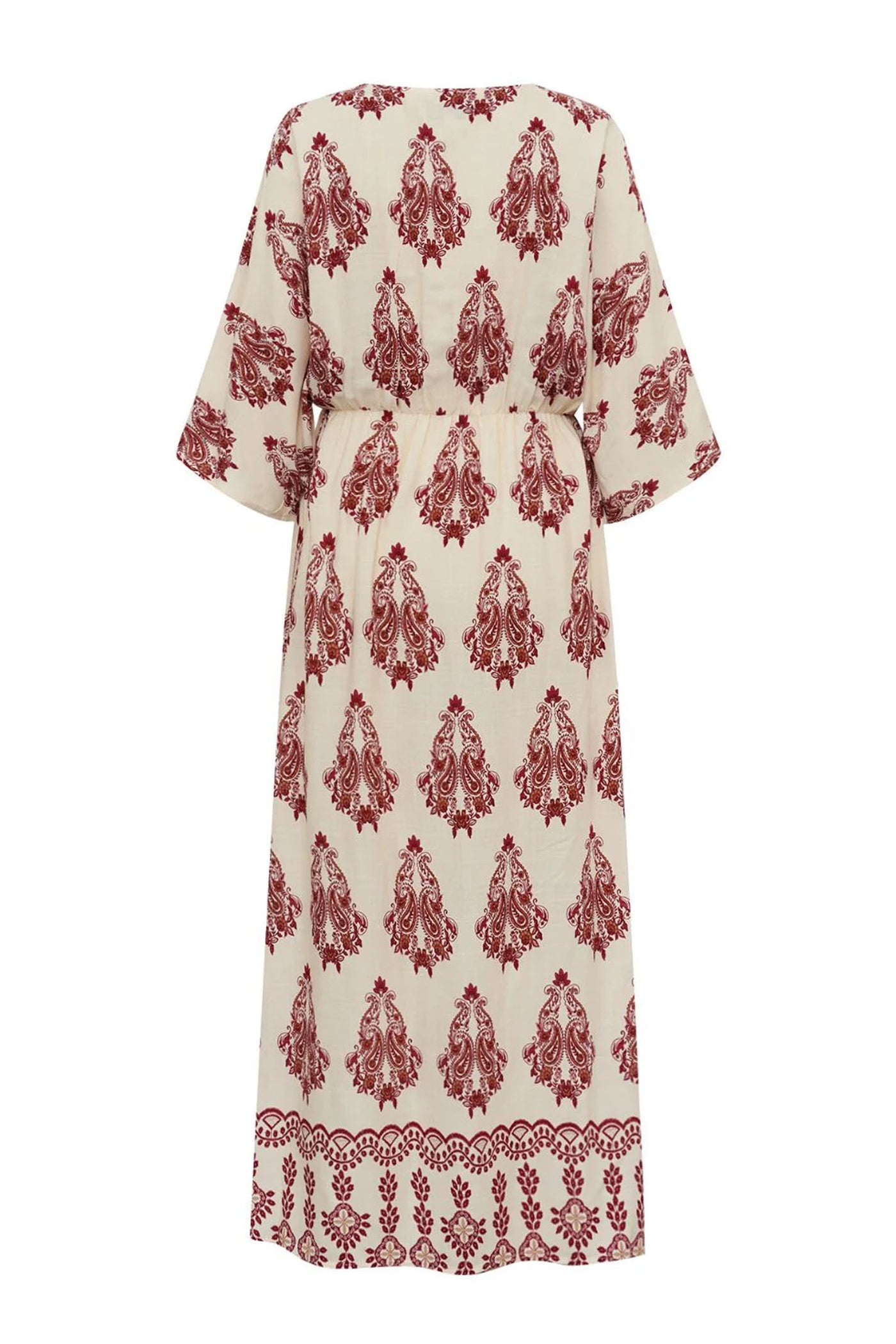 Savannahll Maxi Dress 3/4 Creme - 26256-3014