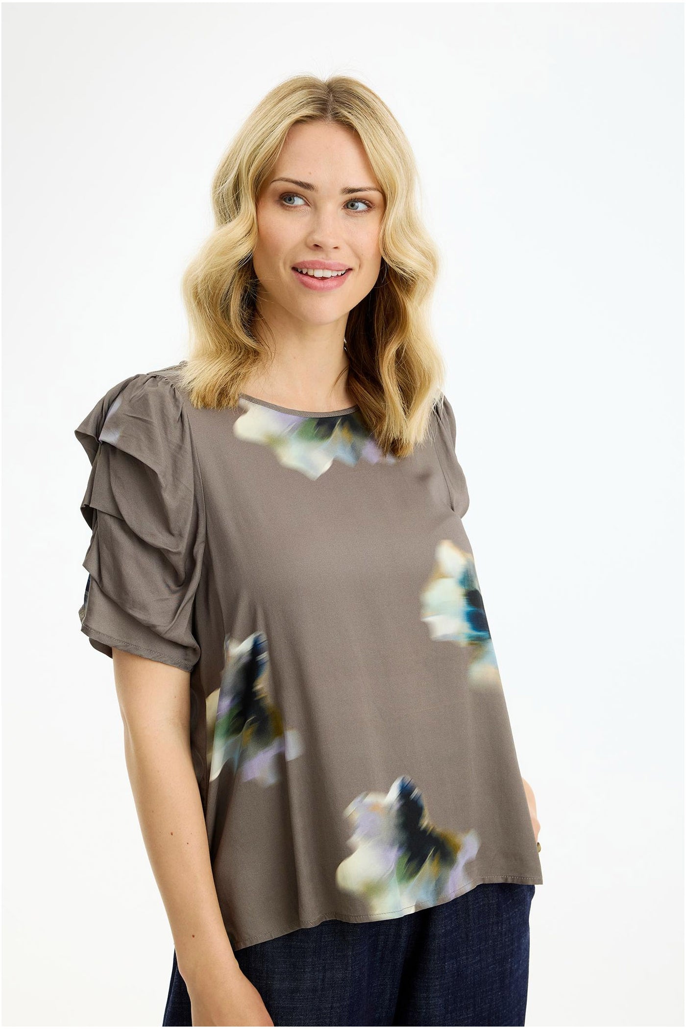 Scottie blouse Brown - 17214