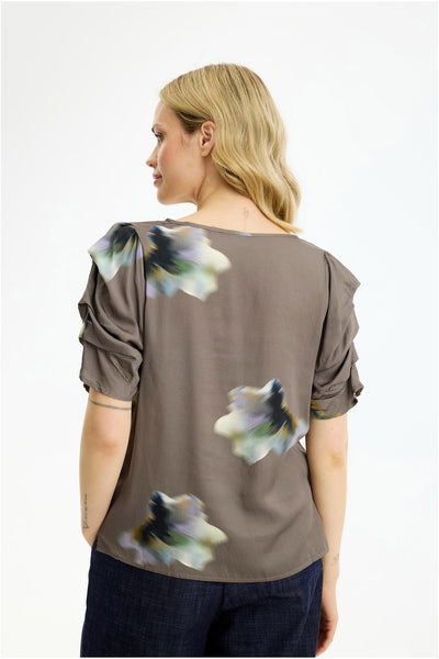 Scottie blouse Brown - 17214 Thumbnail