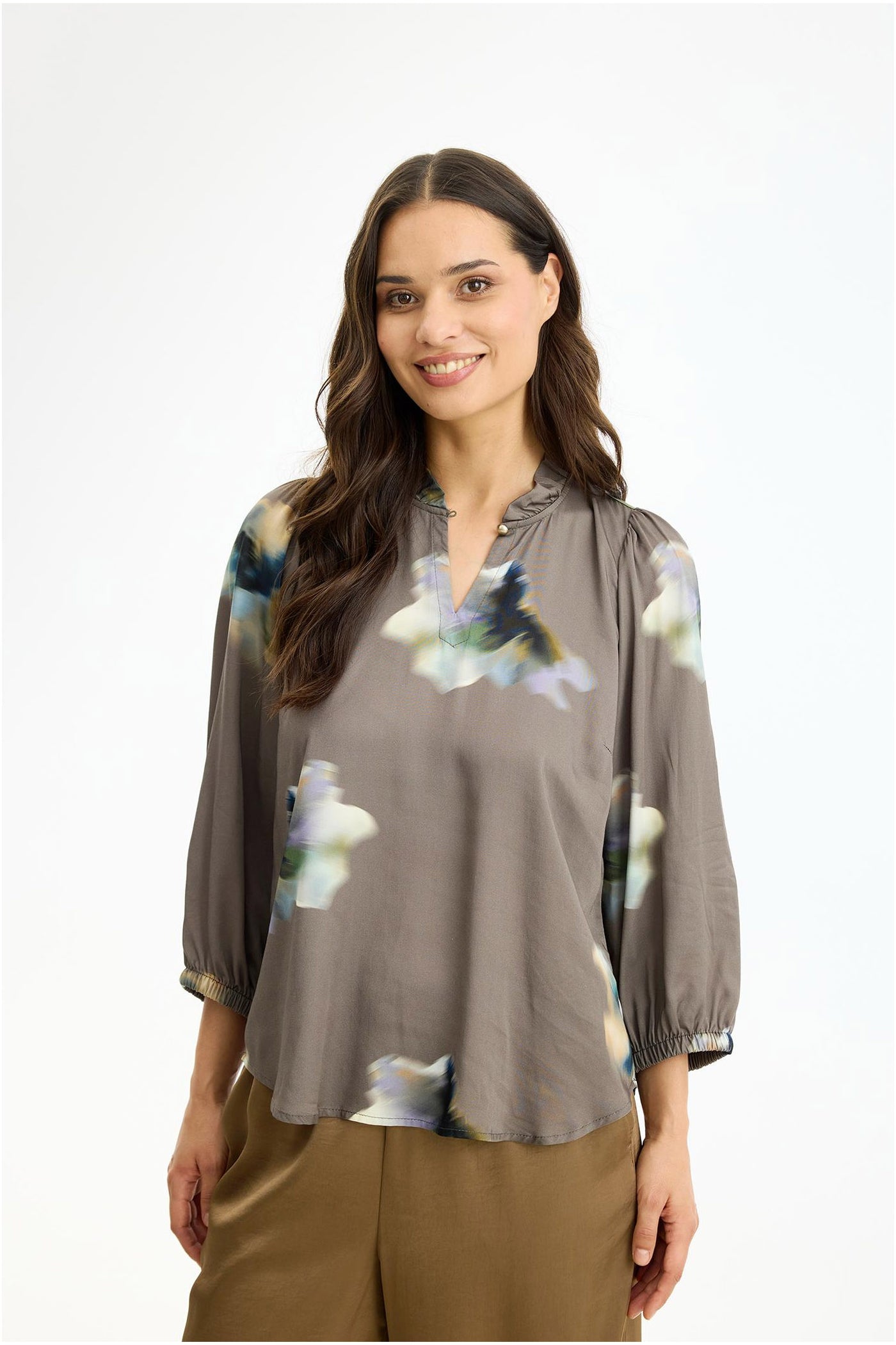 Scottie blouse Brown - 17216
