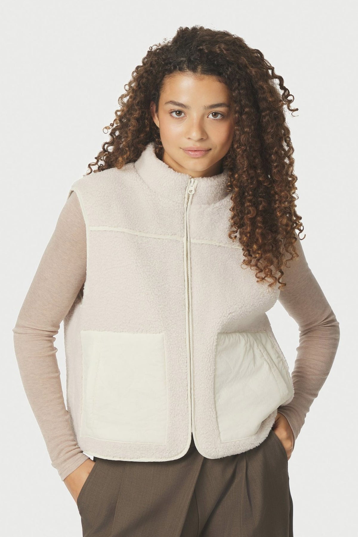Scout Teddy Waistcoat Ivory/Ivory - 155725