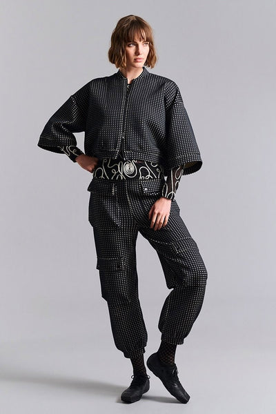 Scuba tiles bomber jakke BLACK/IVORY SCUBA TILES - 259-2458-5550 Thumbnail