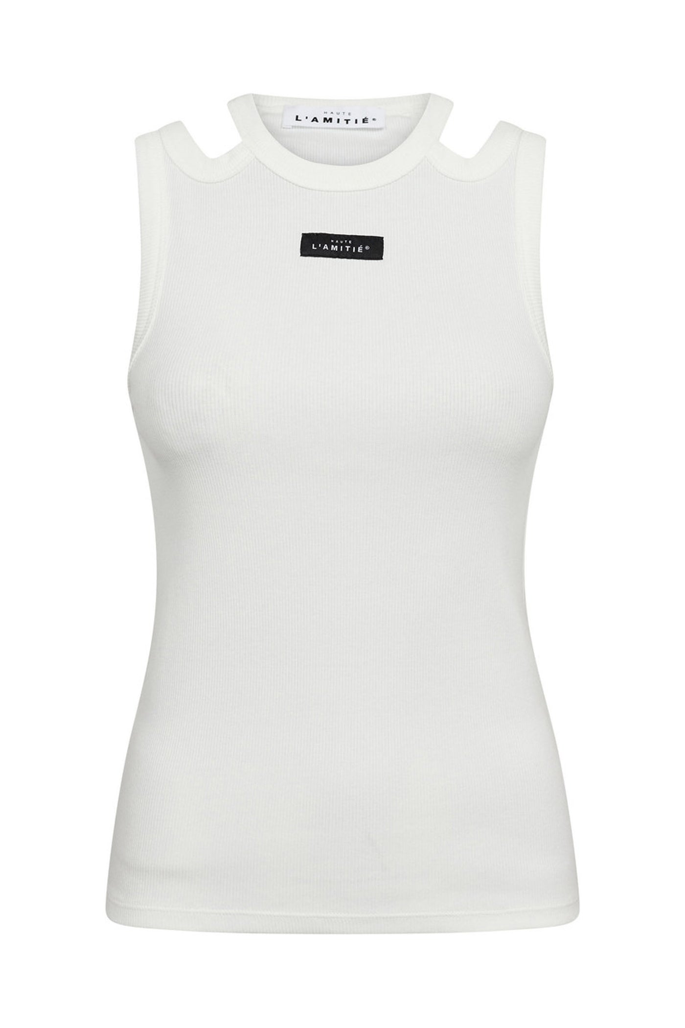 Sema Open Shoulder Tank Top Off-White - HL10657