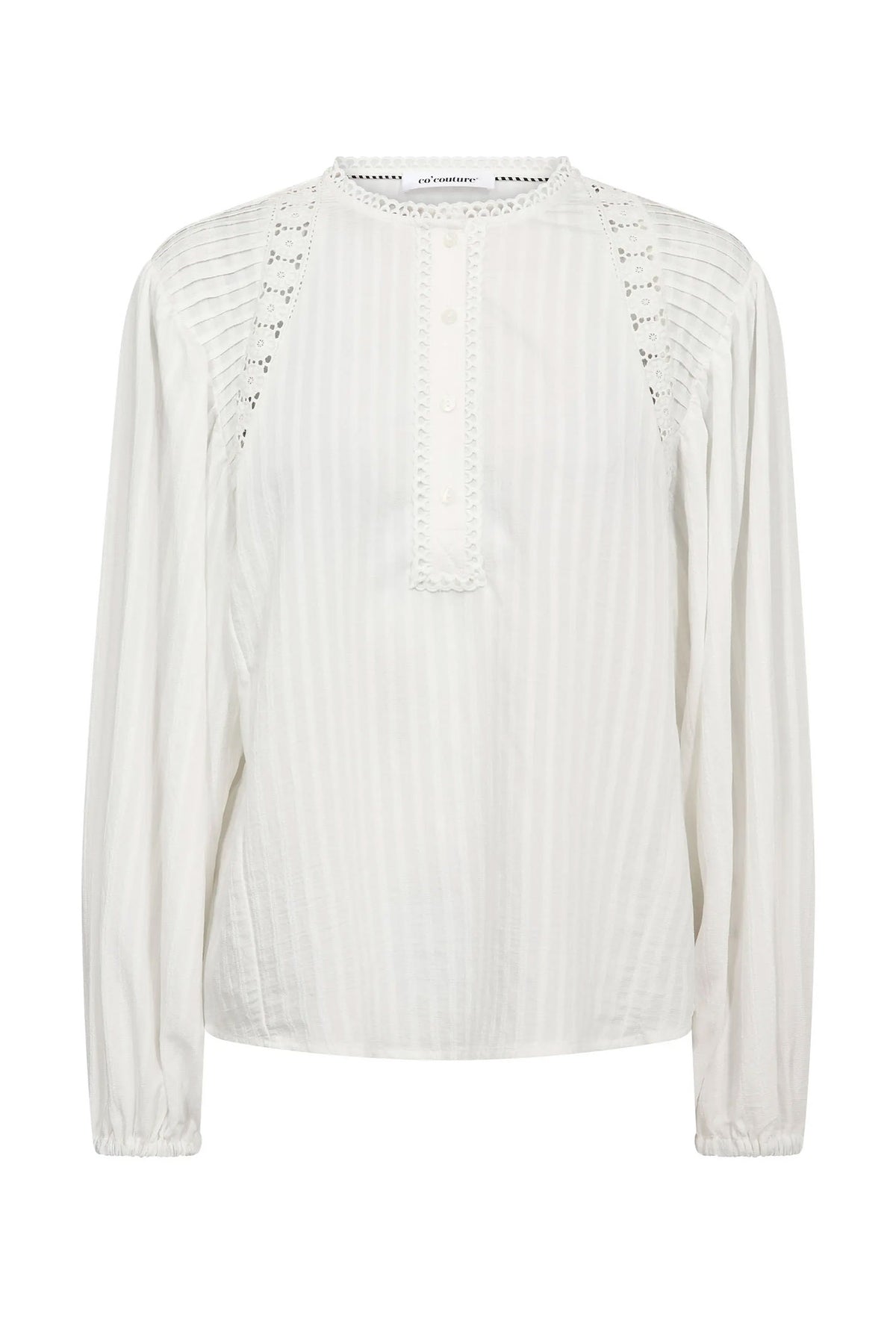 SenneCC Lace Blouse 10001-White - 500568
