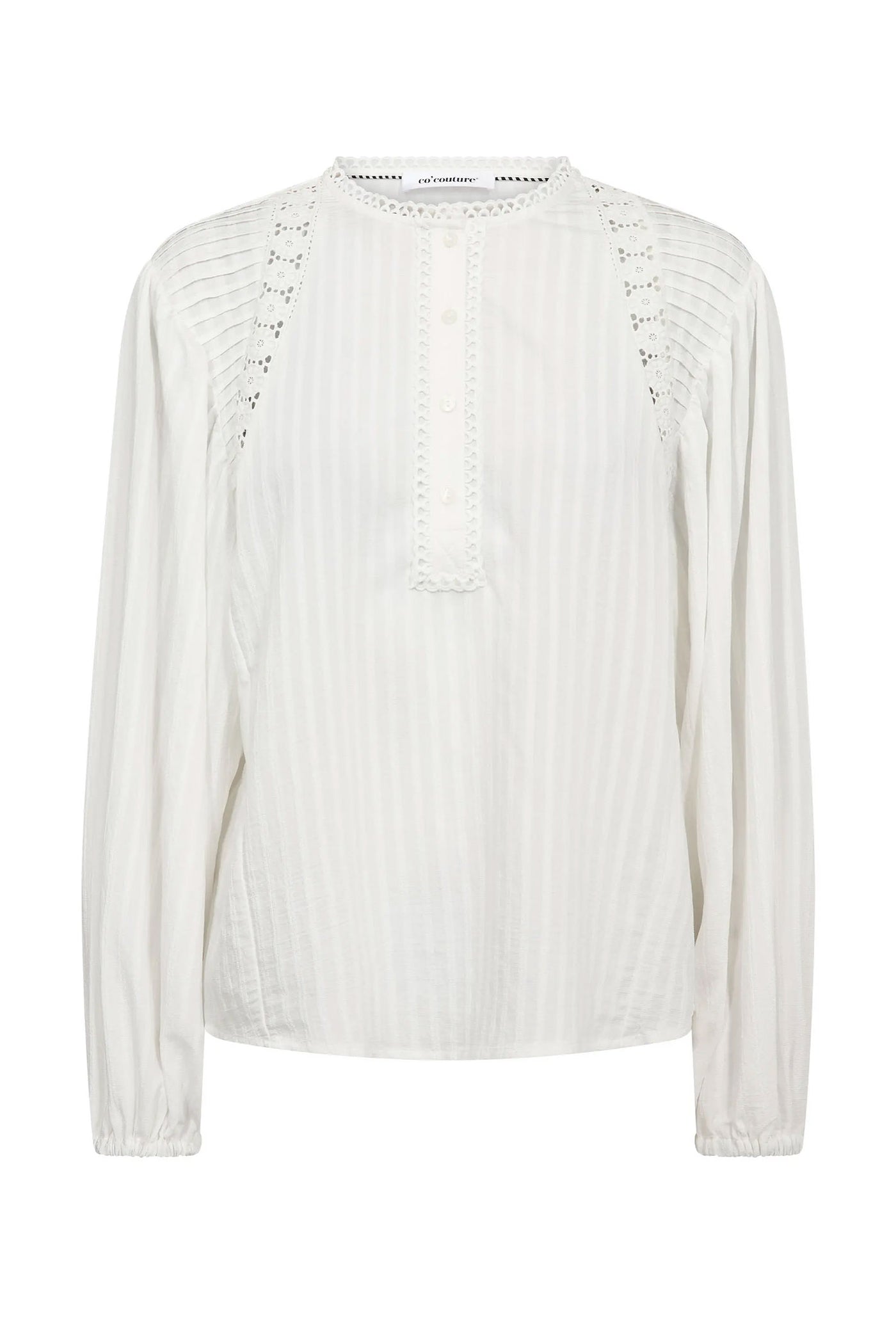 SenneCC Lace Blouse 10001-White - 500568