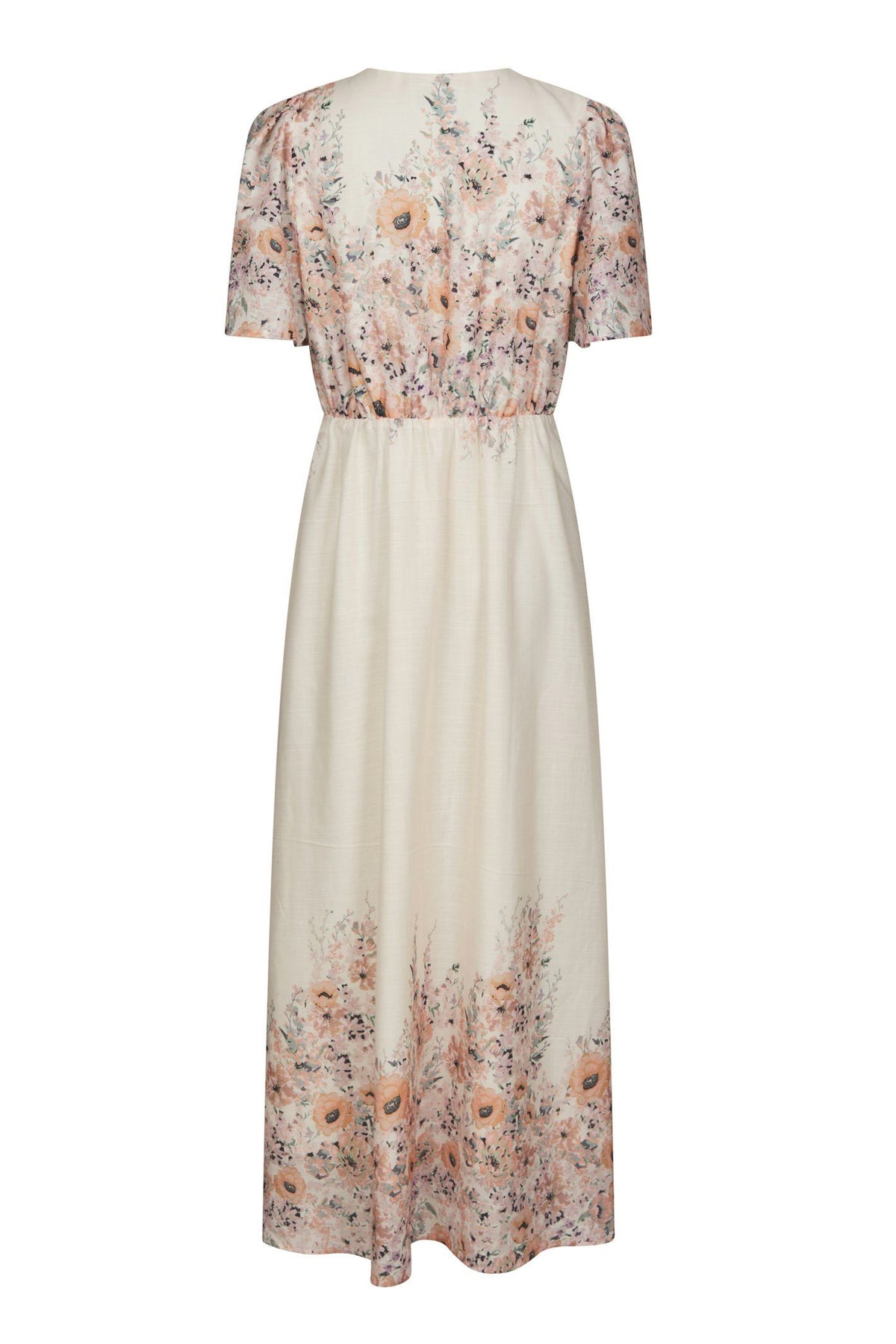 Serna Flower Print Dress Burned Powder - 166177