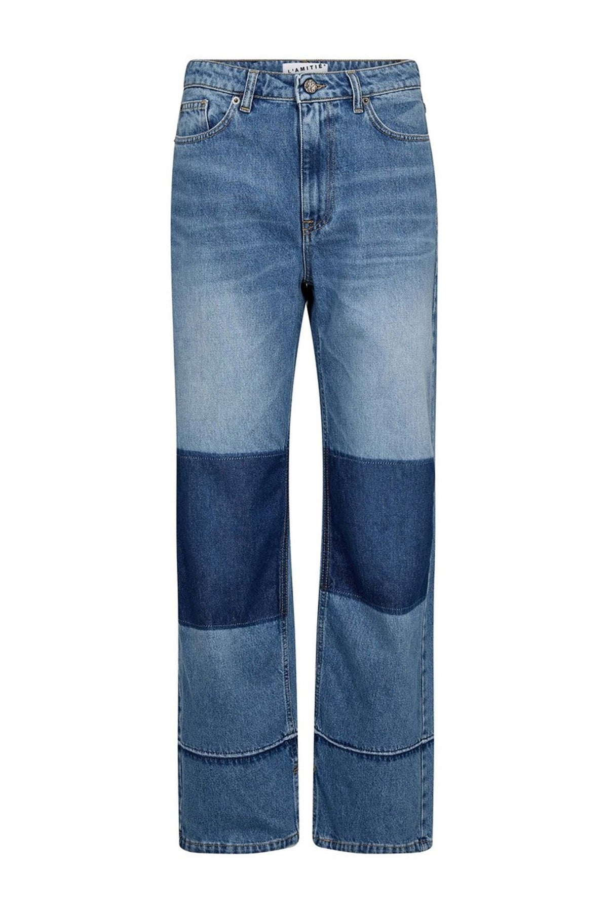 Shadow Knee Patch Jeans Denim blue - HL10750