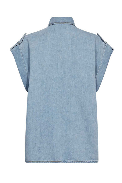 SharonCC Denim Vest 114-Fade Denim - 40049 Thumbnail