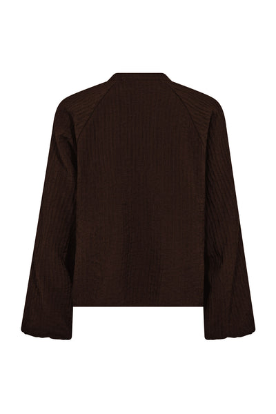 ShinaCC Lace V-Shirt 145-Dark Brown - 35923 Thumbnail