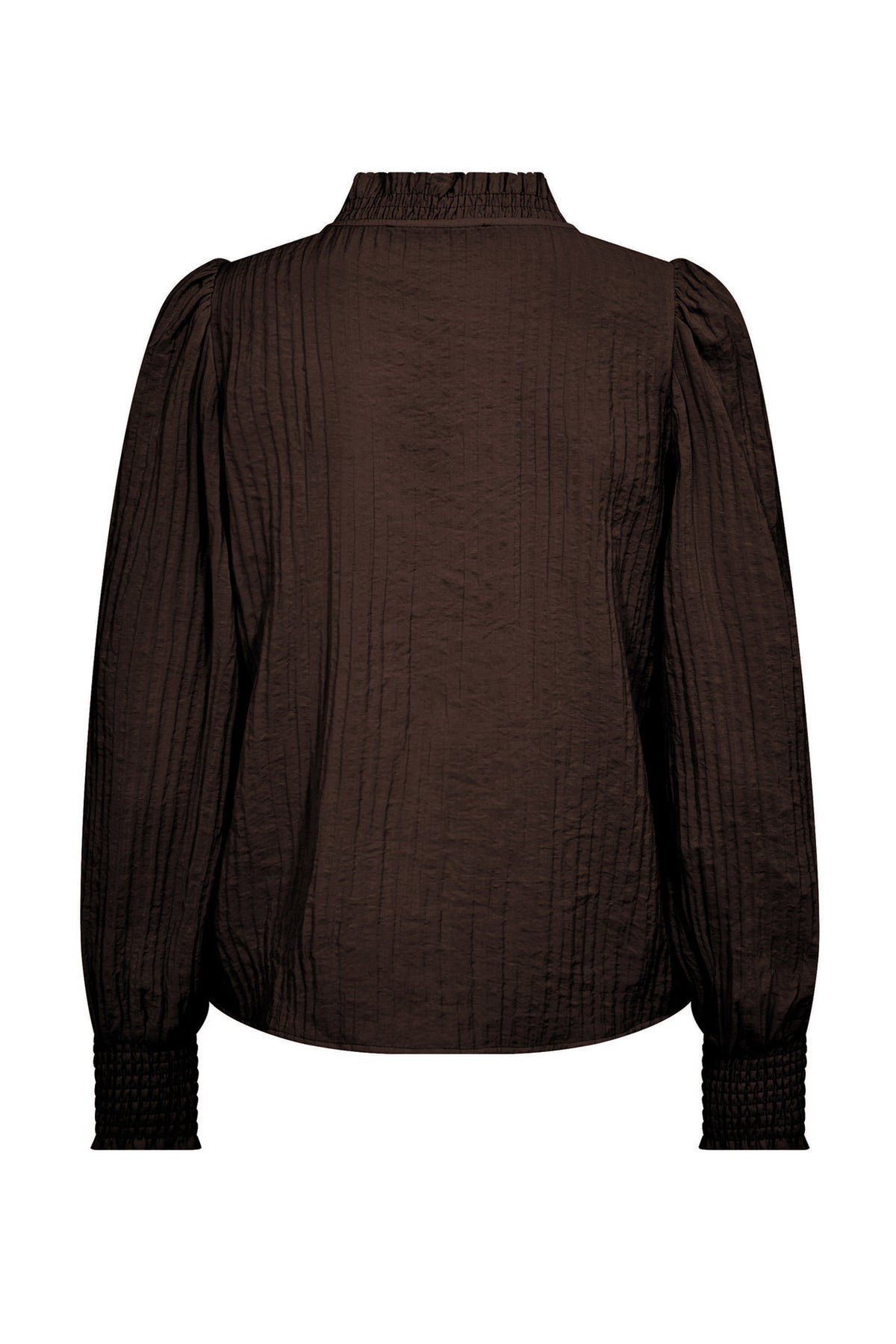 ShinaCC V-Blouse 145-Dark Brown - 35922