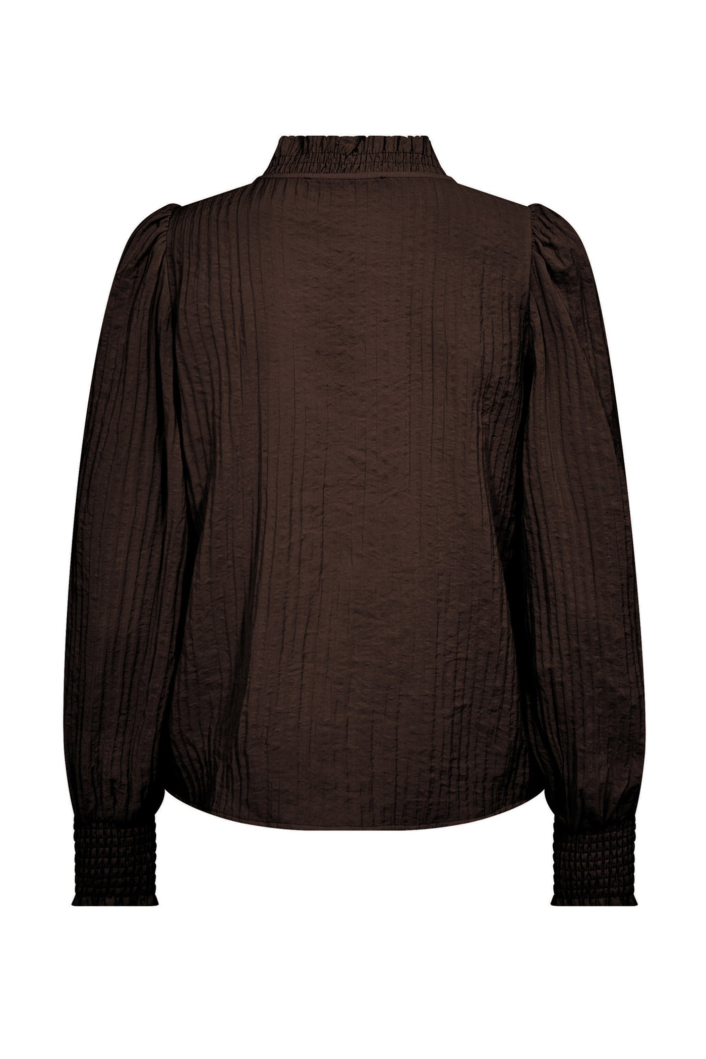 ShinaCC V-Blouse 145-Dark Brown - 35922