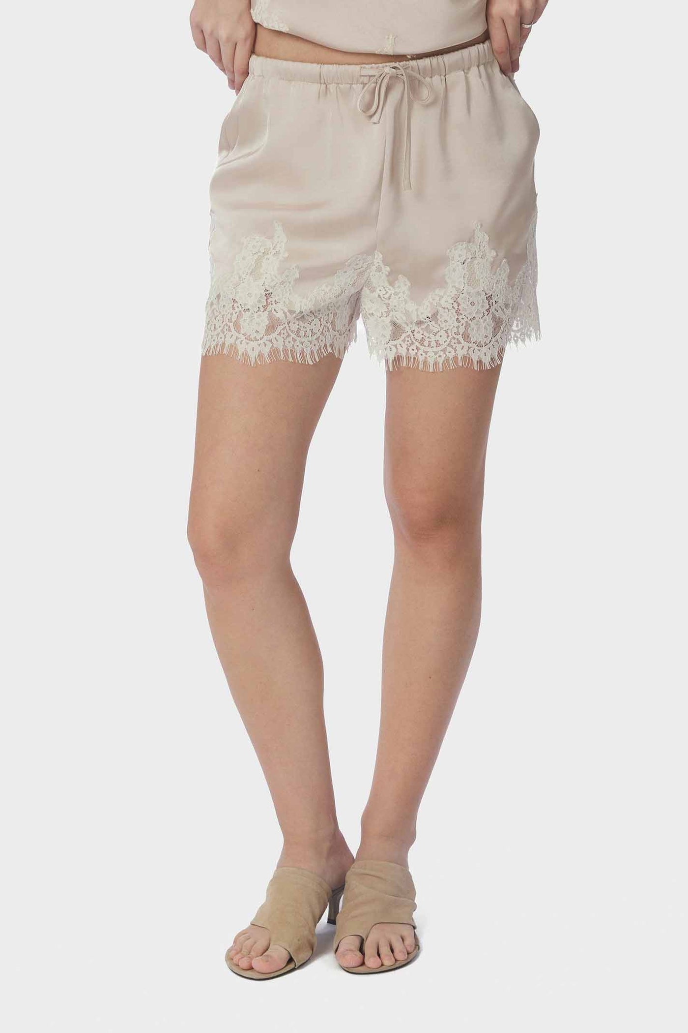 Siena Lace Shorts CHAMPAGNE - 167813