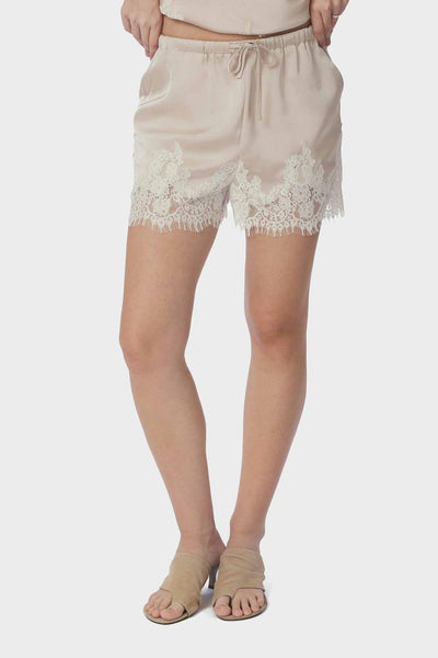 Siena Lace Shorts CHAMPAGNE - 167813 Thumbnail