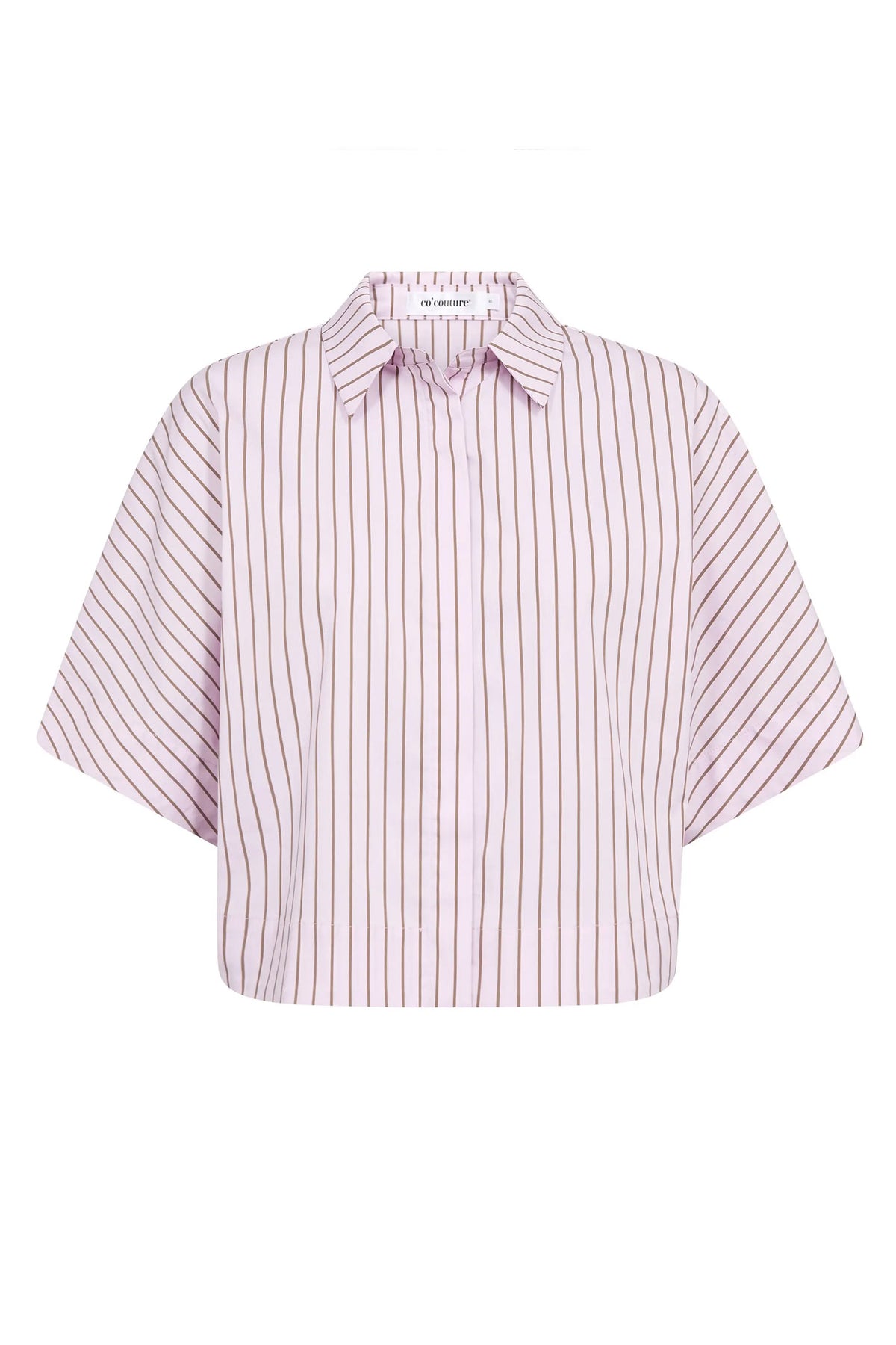 SigridCC Stripe SS Shirt 35006-Rosebloom - 500197