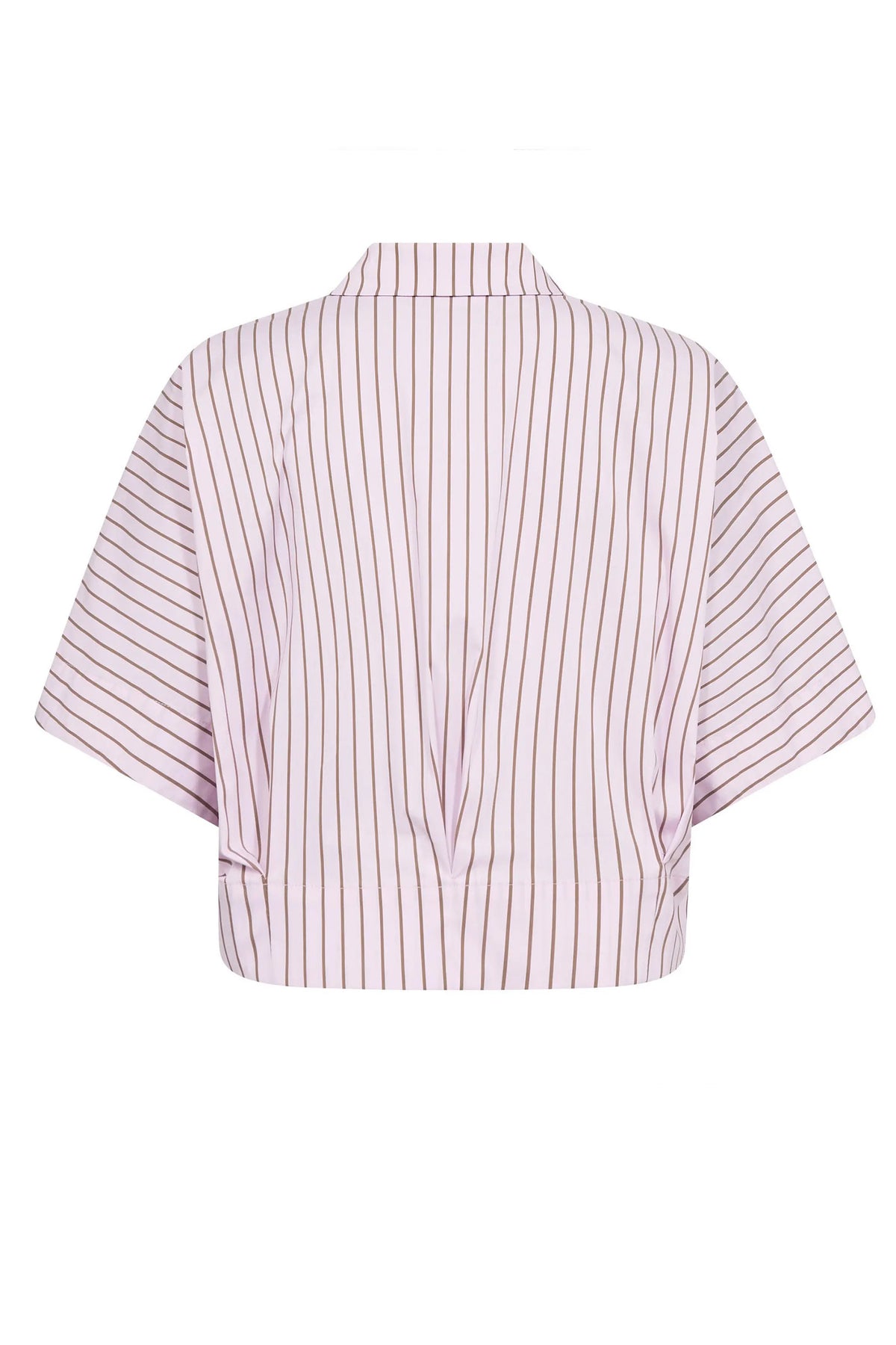 SigridCC Stripe SS Shirt 35006-Rosebloom - 500197