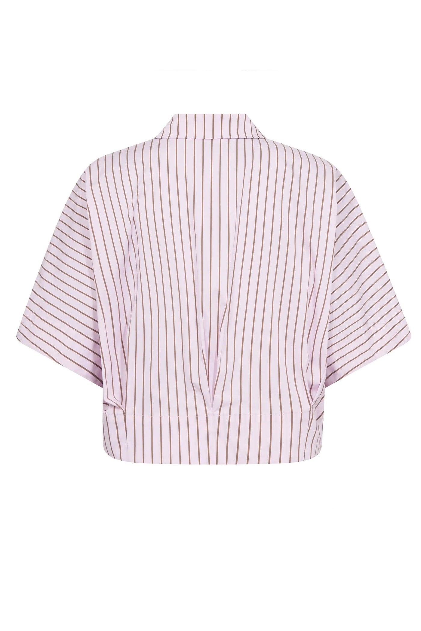 SigridCC Stripe SS Shirt 35006-Rosebloom - 500197