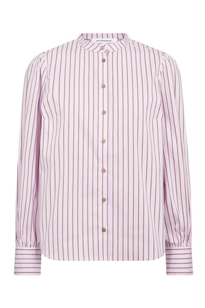 SigridCC Stripe Shirt 35006-Rosebloom - 500198
