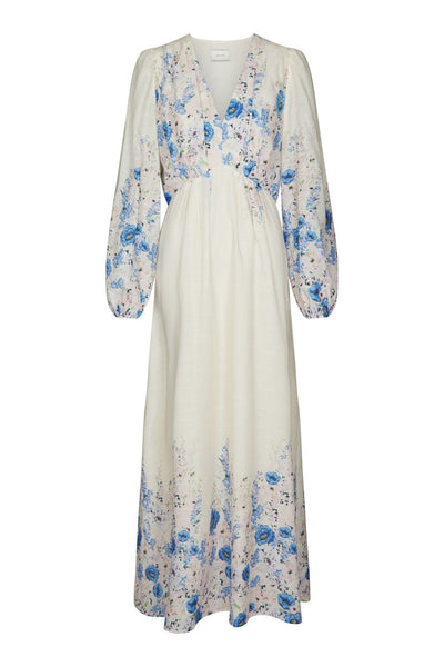 Silfi Flower Print Dress Blue - 164828 Thumbnail