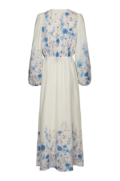 Silfi Flower Print Dress Blue - 164828 Thumbnail