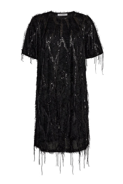 SillaCC Sequin Dress 96-Black - 36576 Thumbnail