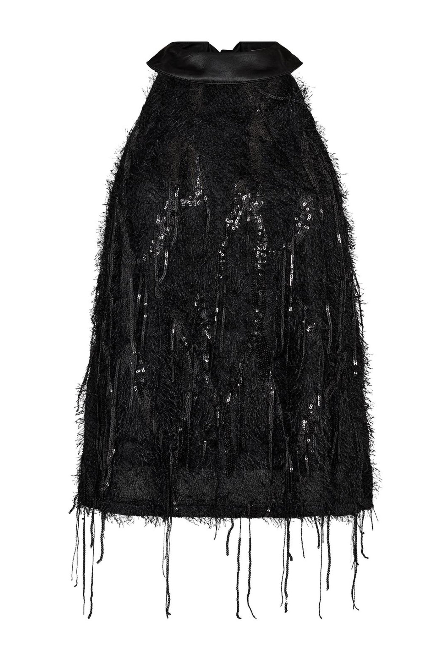 SillaCC Sequin Halter Top 96-Black - 35987