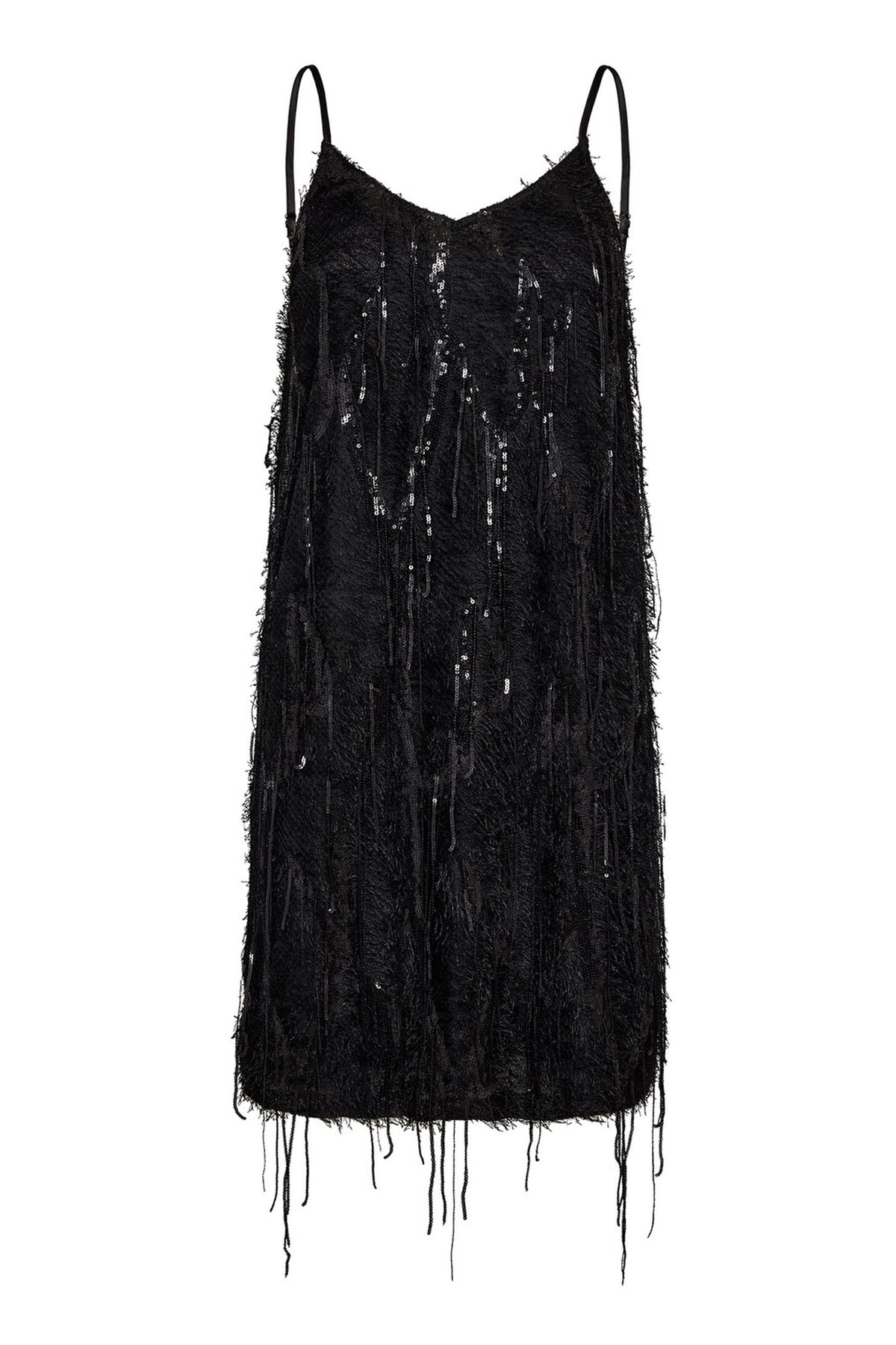 SillaCC Sequin Strap Dress 96-Black - 36575