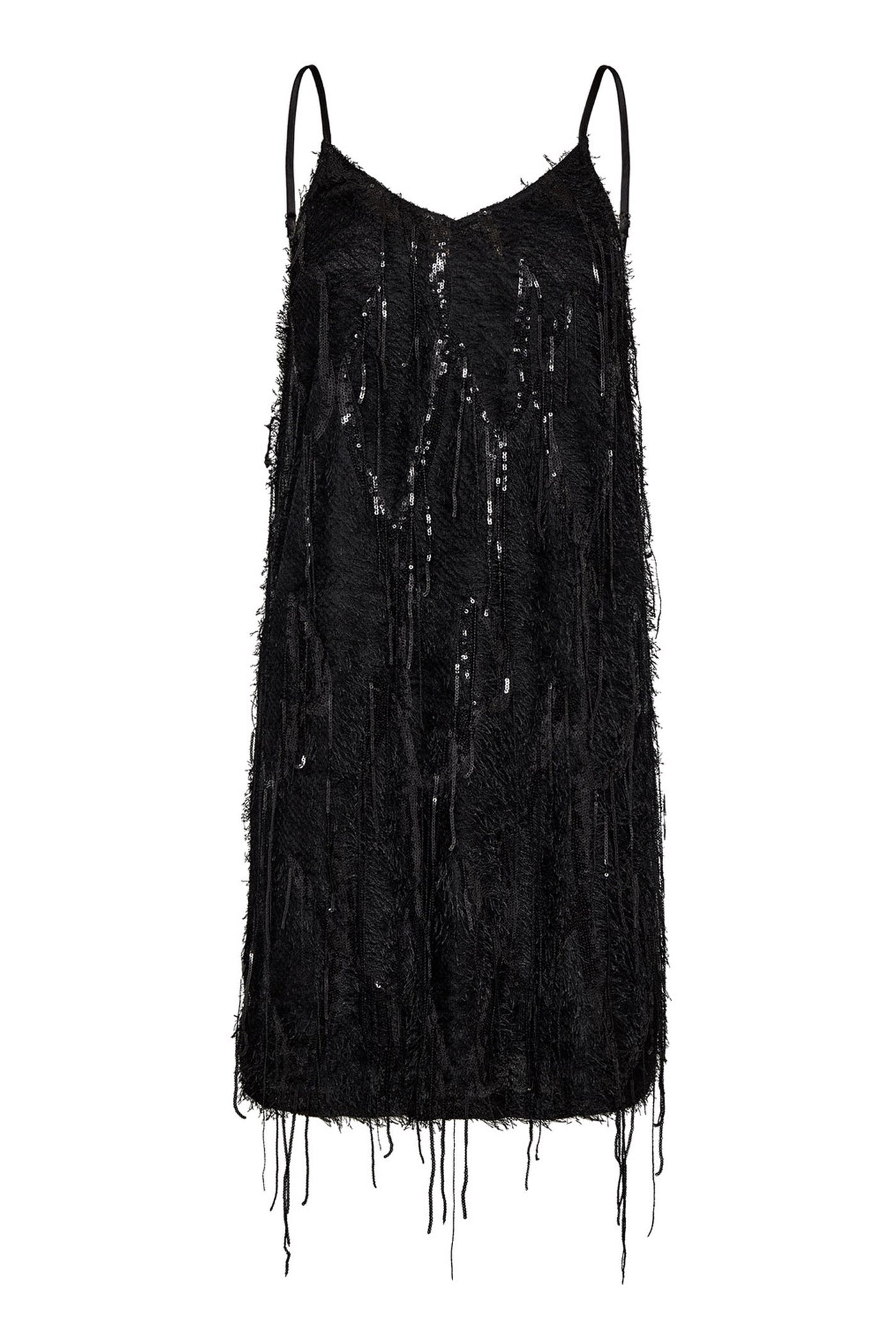 SillaCC Sequin Strap Dress 96-Black - 36575