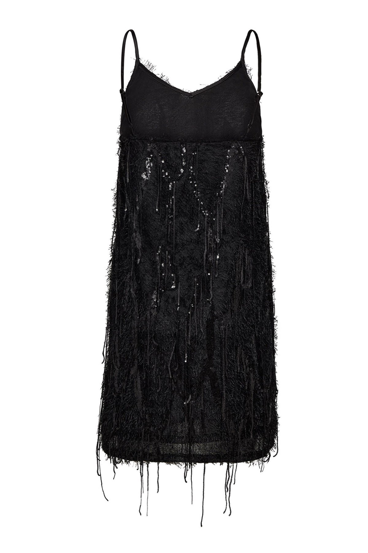 SillaCC Sequin Strap Dress 96-Black - 36575