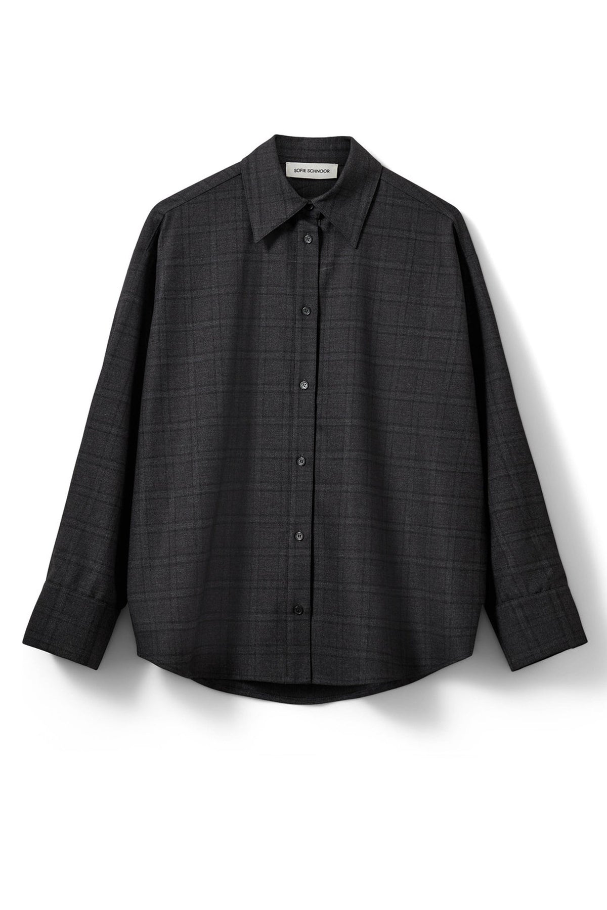 Simasw Checked Oversize Shirt Grey Check - S263205