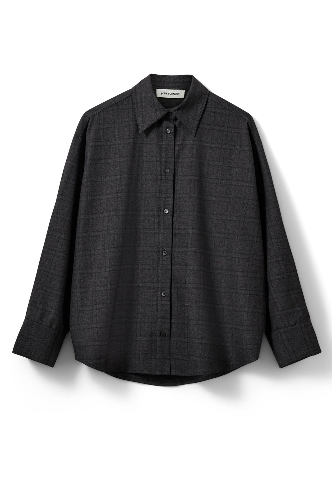 Simasw Checked Oversize Shirt Grey Check - S263205